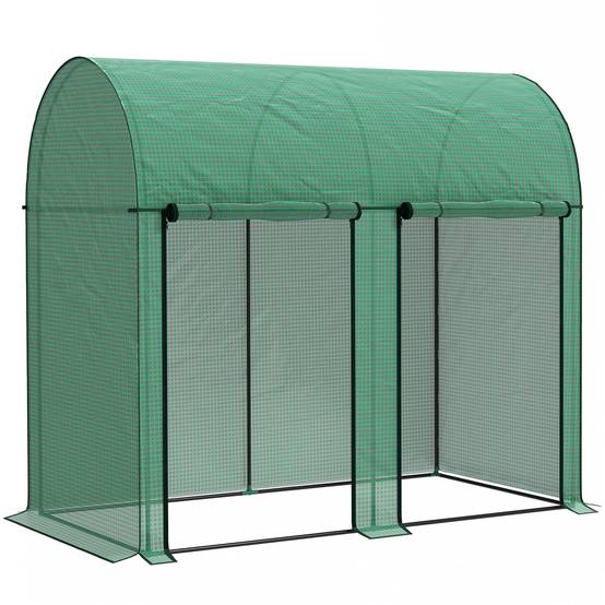Outsunny - Serre de jardin 2 m² serre à tomates 2 portes acier PE vert - Outsunny - Image 1