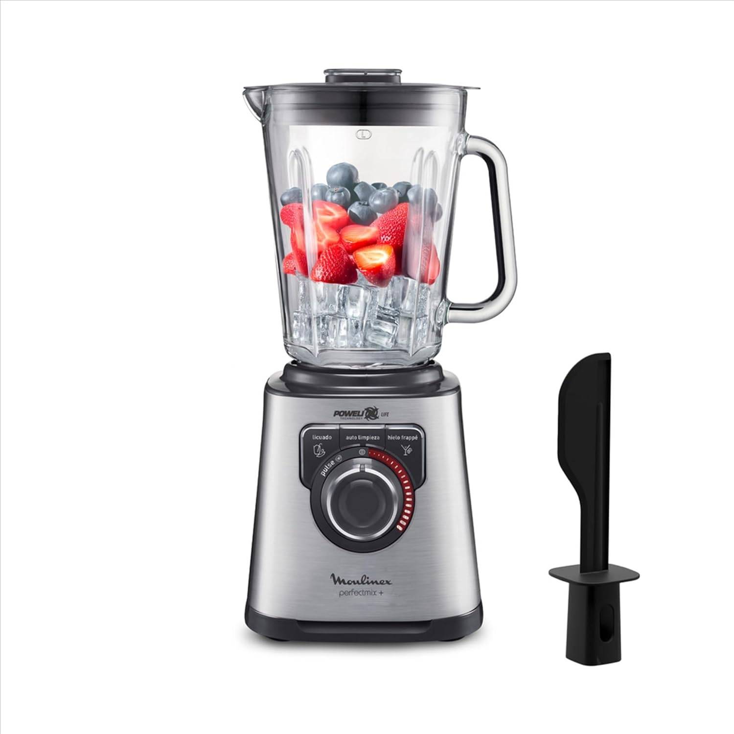 Moulinex - Blender électrique Moulinex PerfectMix+ 2 L 1200 W Argenté/Noir