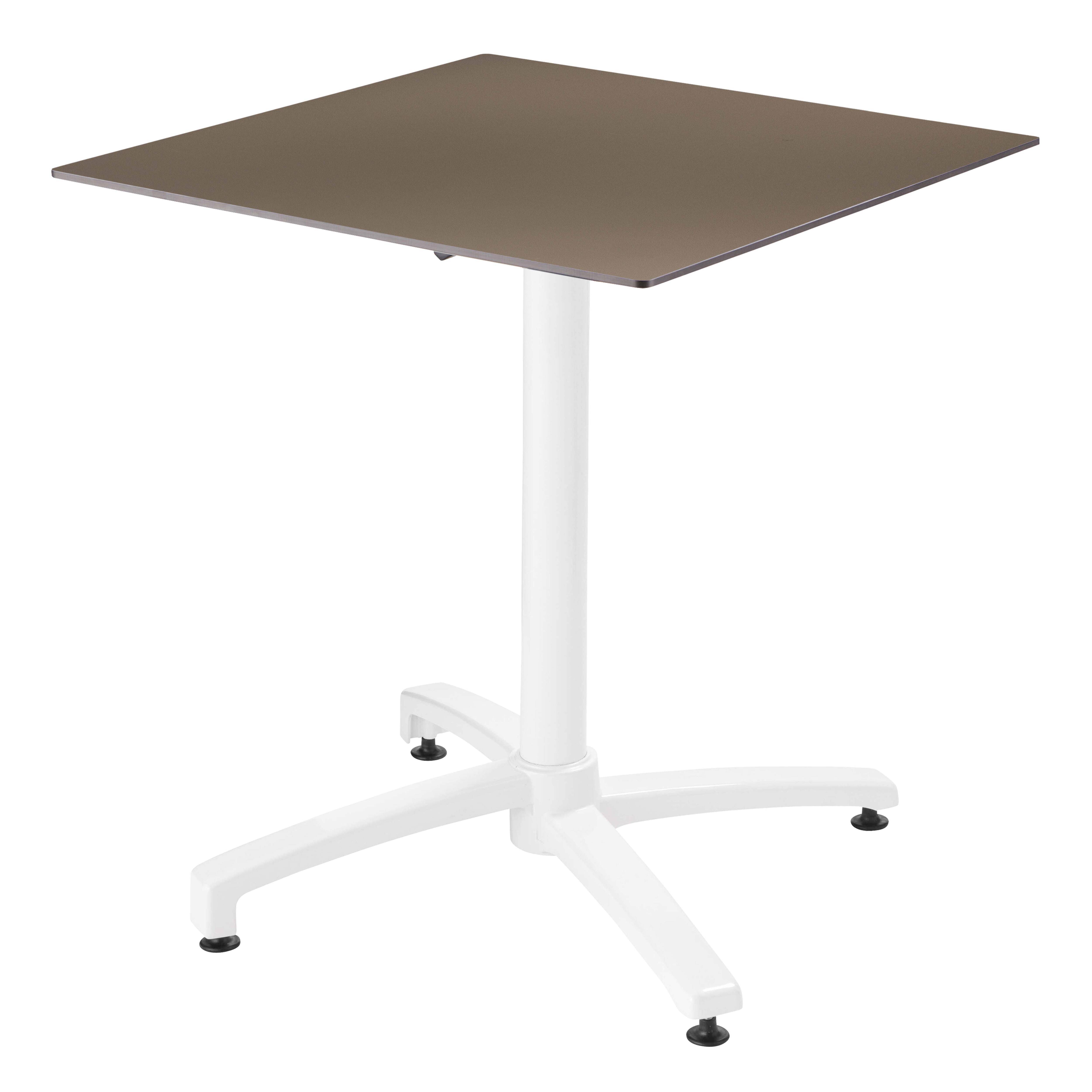 Oviala - Ensemble table de terrasse stratifié taupe avec 2 fauteuils gris - Oviala - Image 2