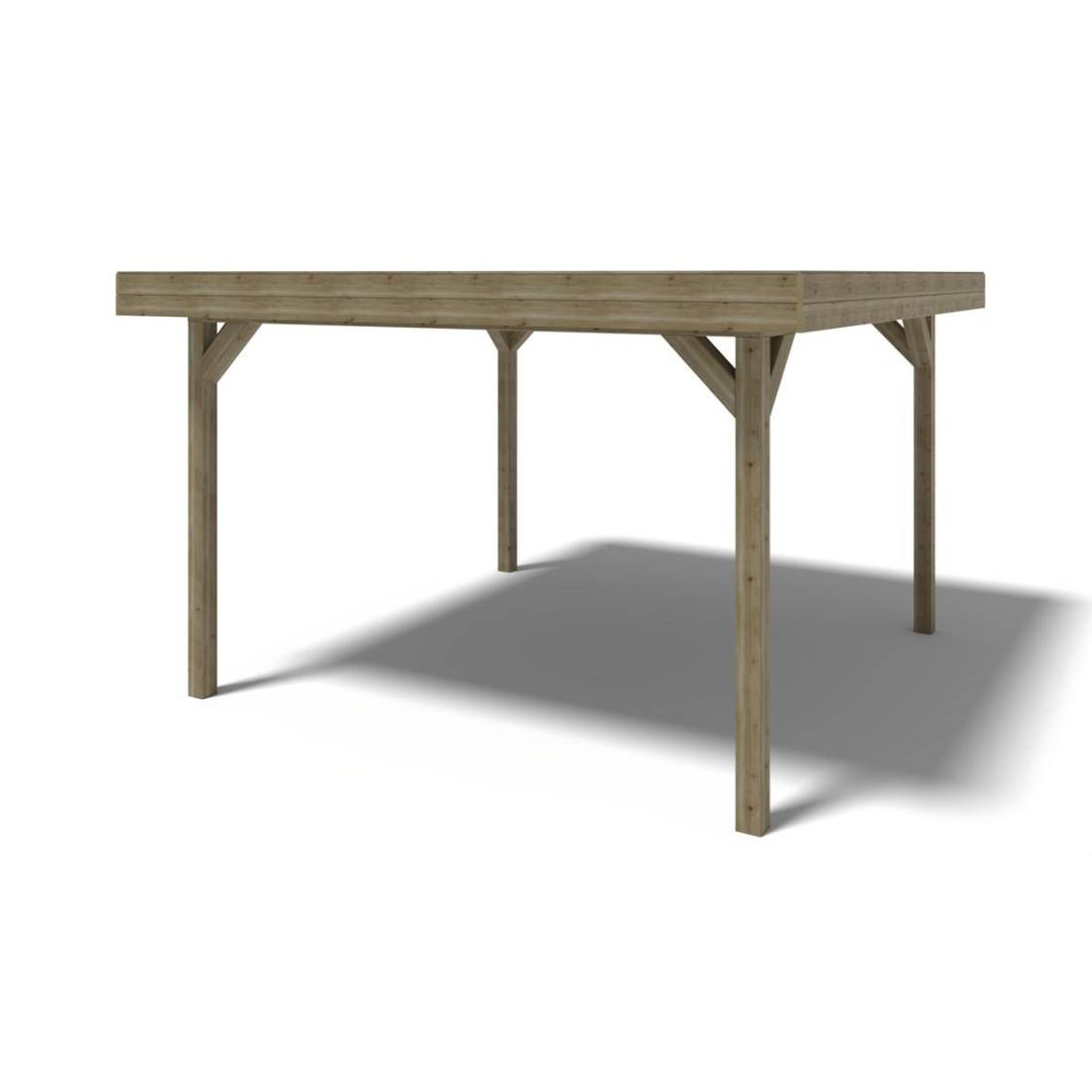 Altanka - Pergola de jardin 4.04x4.04m - traité - ALT24 - ALTANKA - Image 1