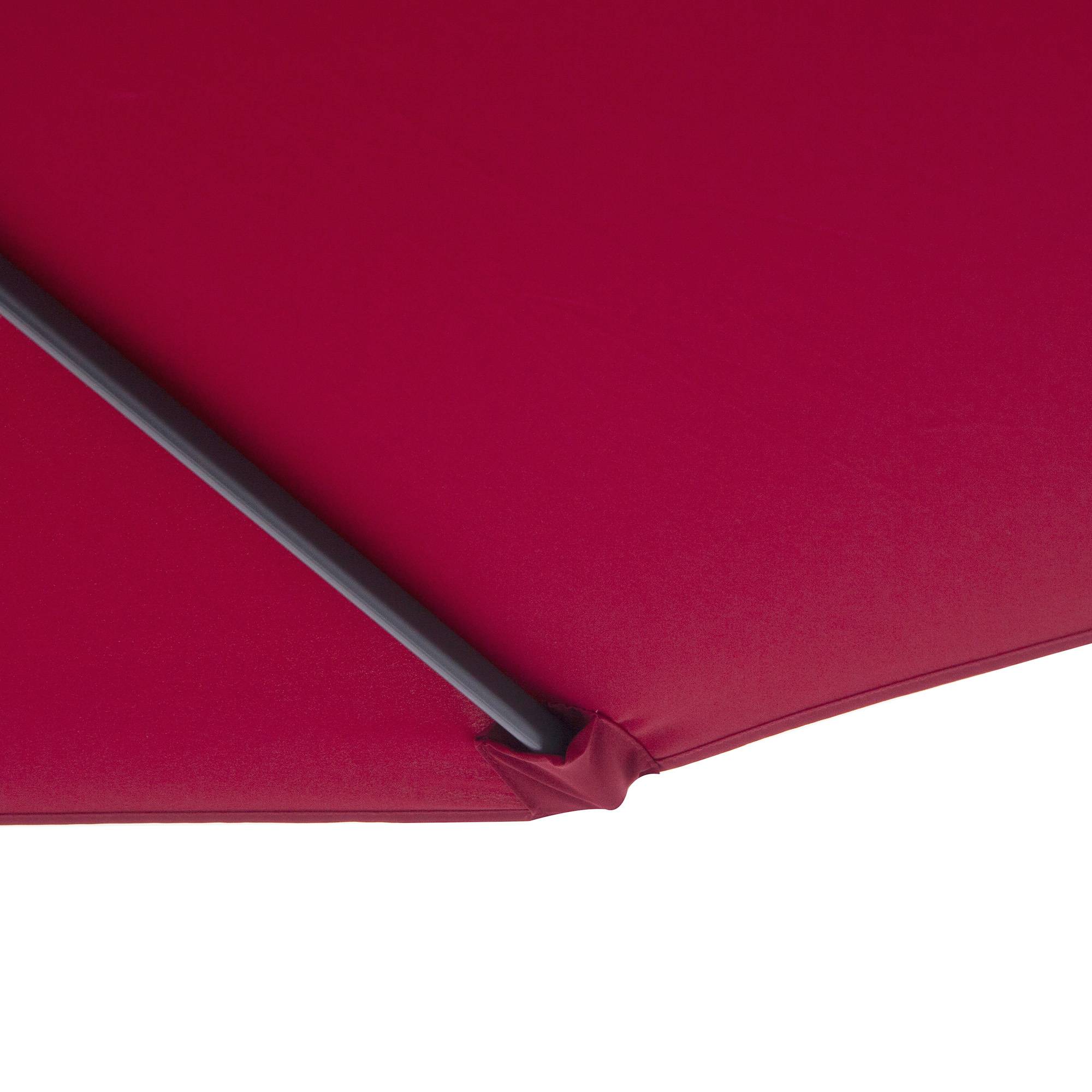 ComfortXL - Parasol déporté rond acier pour terrasse rotation 360 degrés avec manivelle 3 m rouge foncé - ComfortXL Outdoor Living - Image 10