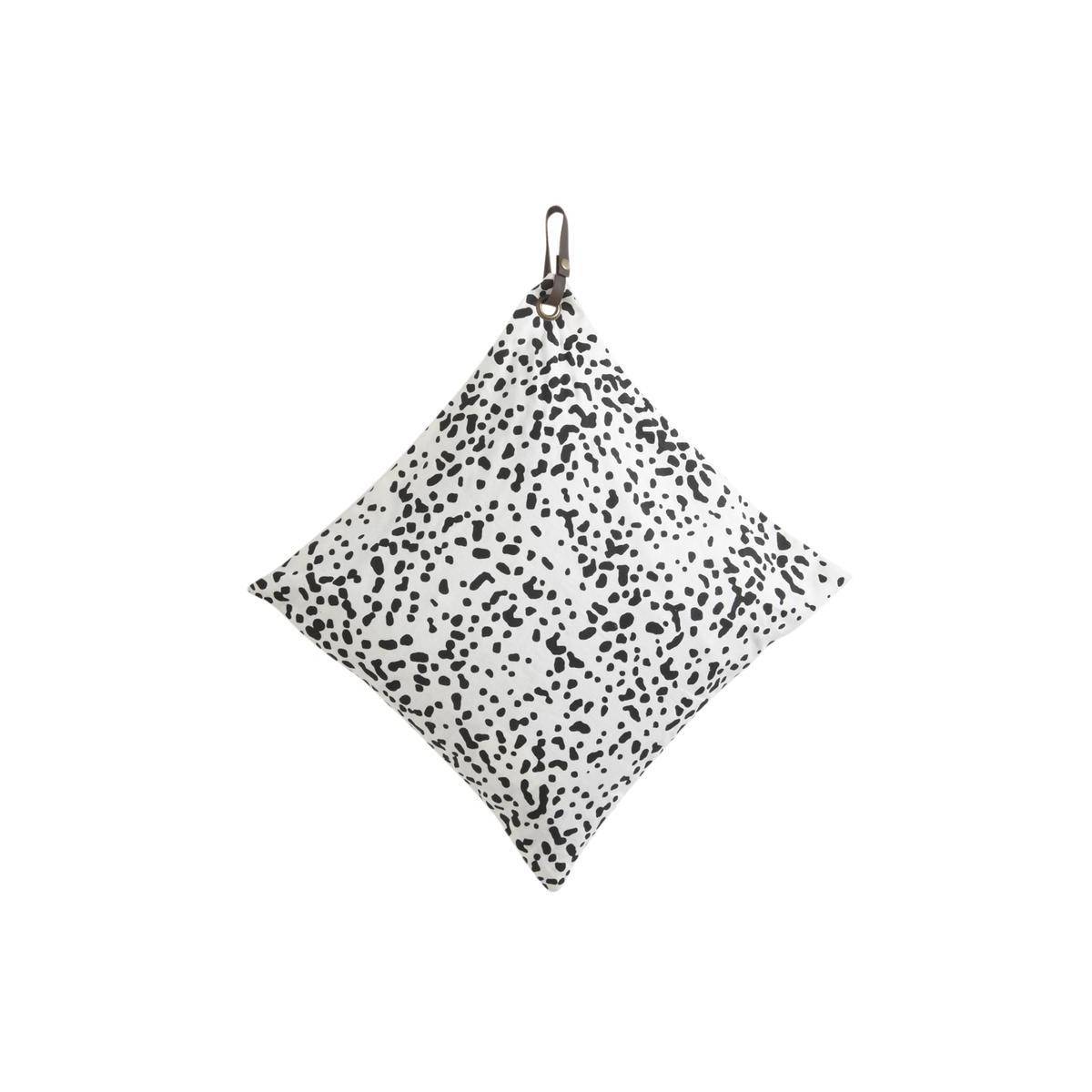 Aubry Gaspard - Coussin en coton avec sangle cuir NCO1960