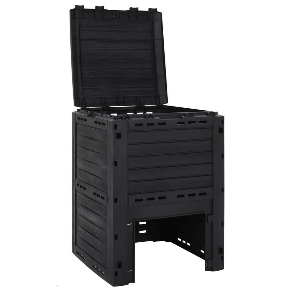 ComfortXL - Composteur de jardin 280L en polypropylène pour recyclage déchets organiques Noir – ComfortXL Outdoor Living - Image 5