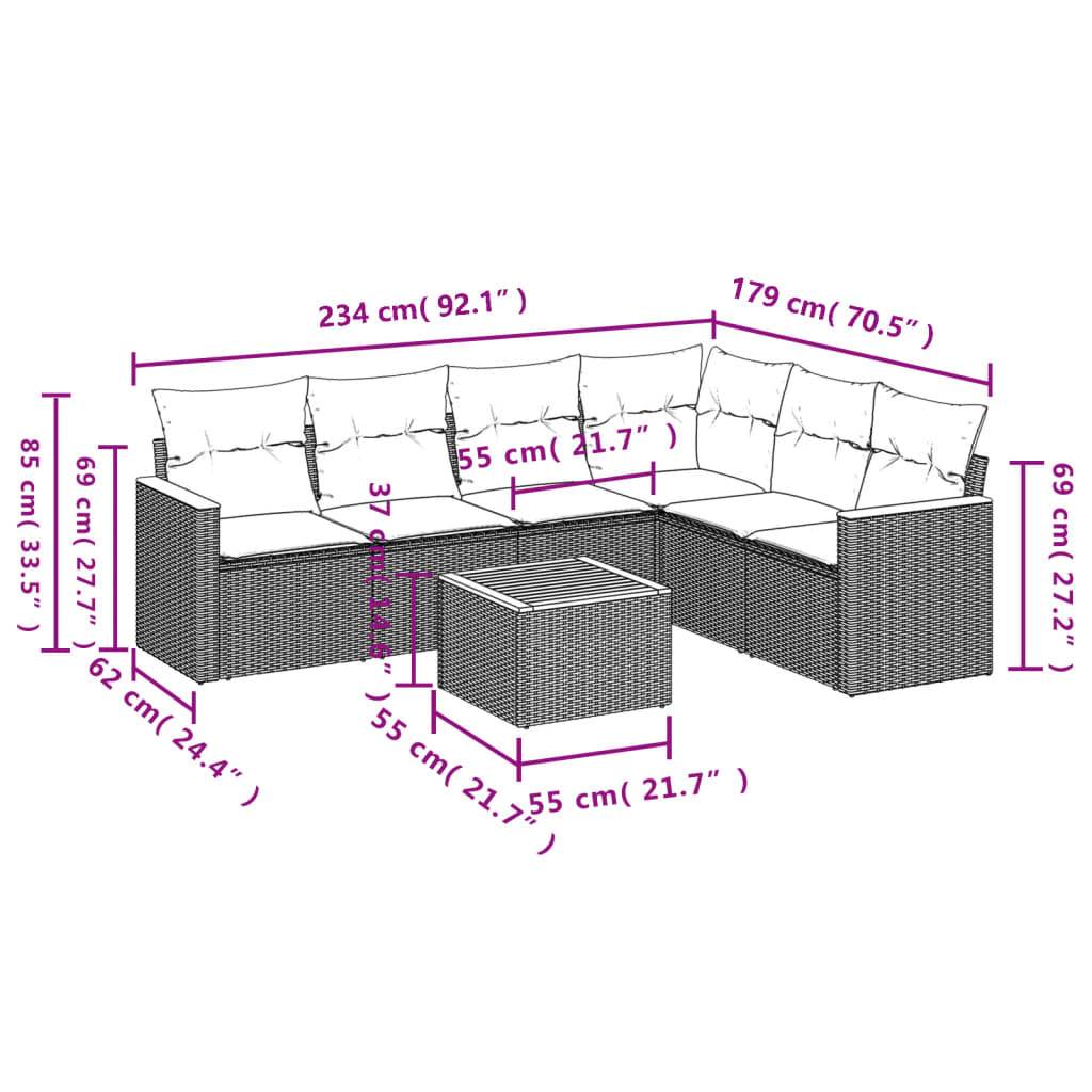 Salon de Jardin d'Angle 6 Personnes Résine Tressée Modulable avec Table et Coffres de Rangement Noir – ComfortXL Outdoor Living - Image 3