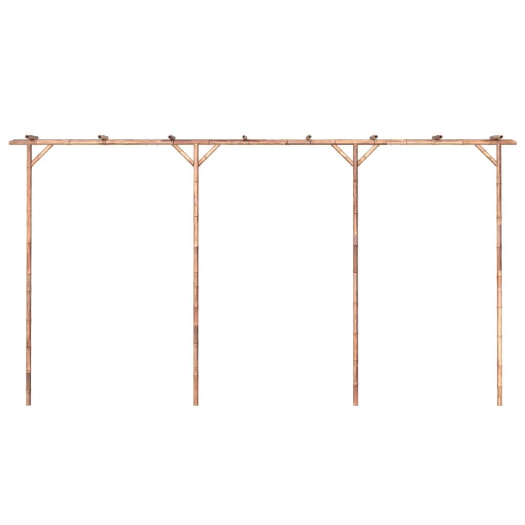 Pergola - Tonnelle de jardin Bambou 385x40x205 cm - Image 4