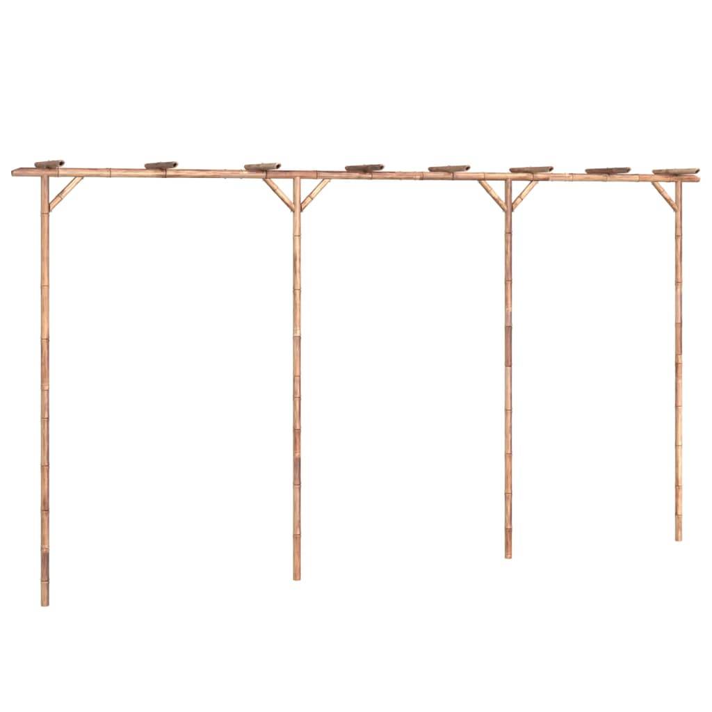 Pergola - Tonnelle de jardin Bambou 385x40x205 cm - Image 1