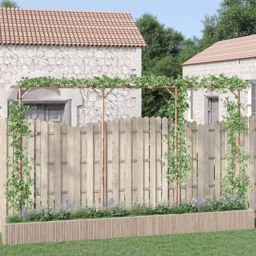 Pergola - Tonnelle de jardin Bambou 385x40x205 cm - Image 2