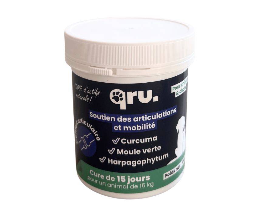 QRU - Complément alimentaire chien sportifs et articulation - Gamm vert