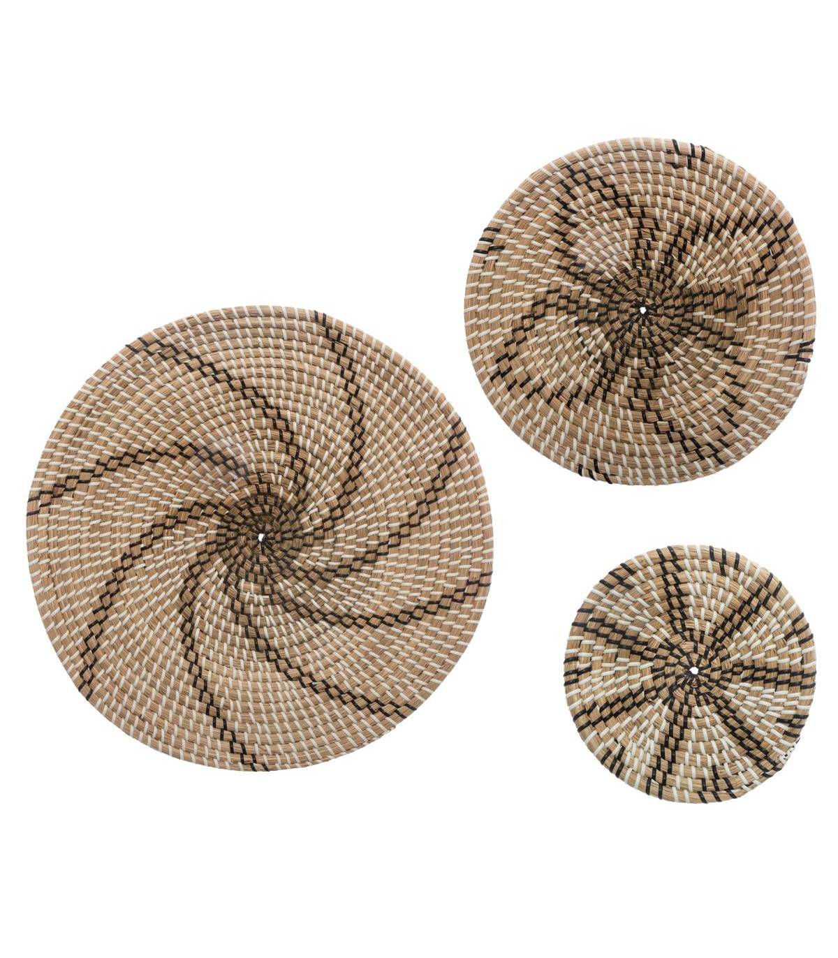 Set de 3 Décorations murales en roseau D 45 - 30 et 20 cm - Image 1
