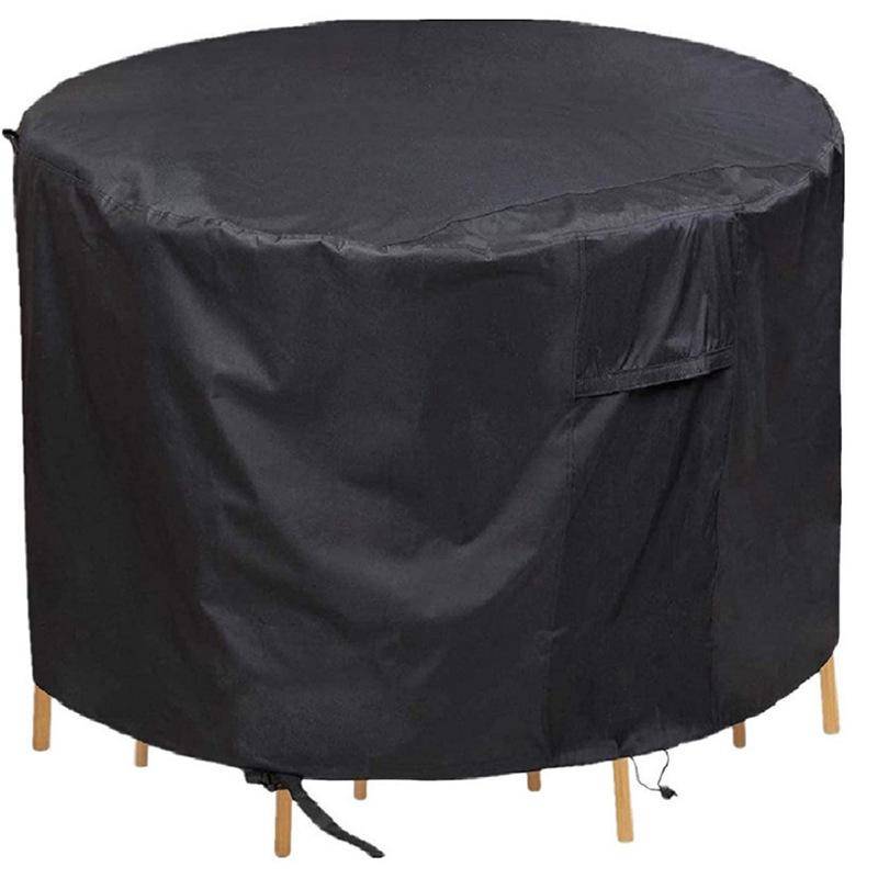 IntiMeg - Housse salon de jardin, Oxford Housse de Protection Salon de Jardin Housse Table Bâche Salon de Jardin Imperméable Résistant à la Vent , 77x70 cm - Image 2