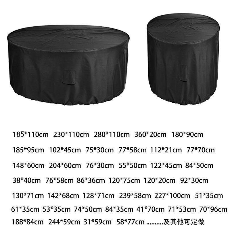 IntiMeg - Housse salon de jardin, Oxford Housse de Protection Salon de Jardin Housse Table Bâche Salon de Jardin Imperméable Résistant à la Vent , 77x70 cm - Image 5