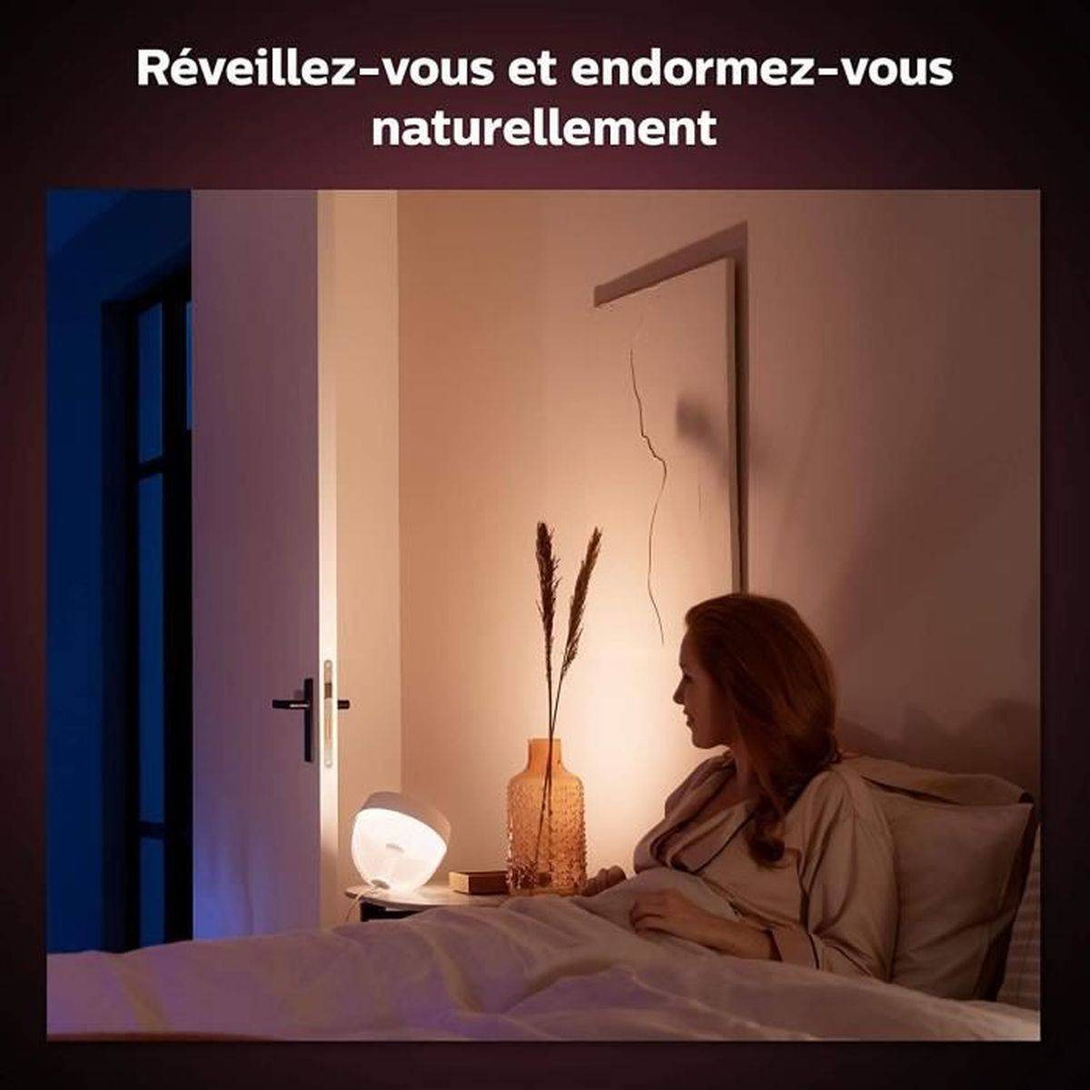 Philips - Lampe de table connectée Philips Hue Iris, éclairage blanc et coloré, projection murale, Bluetooth et Hue Bridge - PHILIPS HUE - Image 6