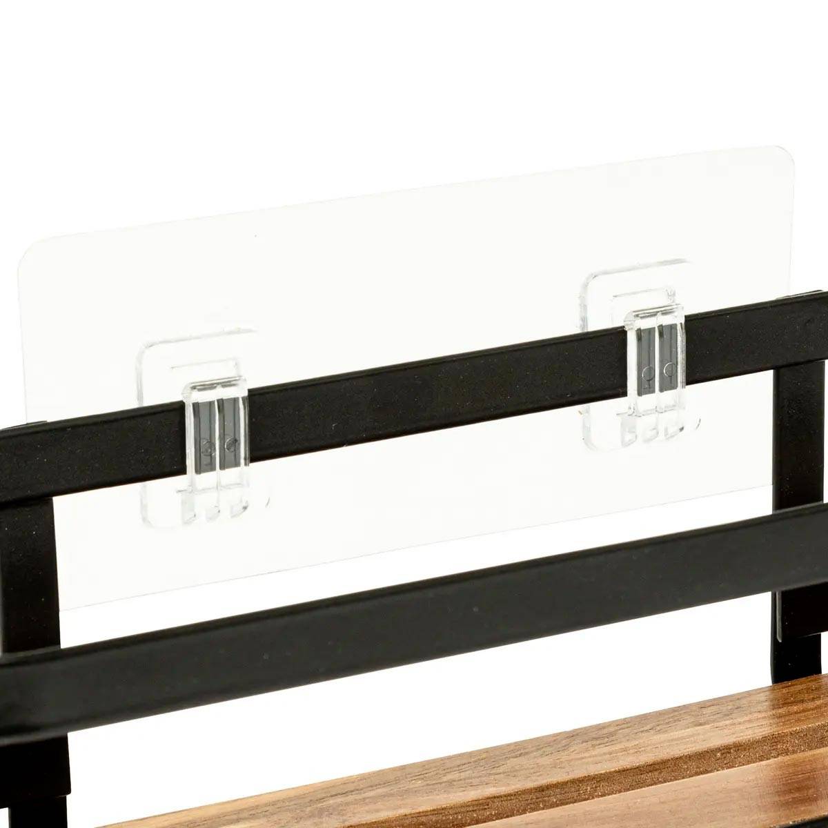 Étagère de Douche en Bois "Blackacia" 25cm Noir - Image 2
