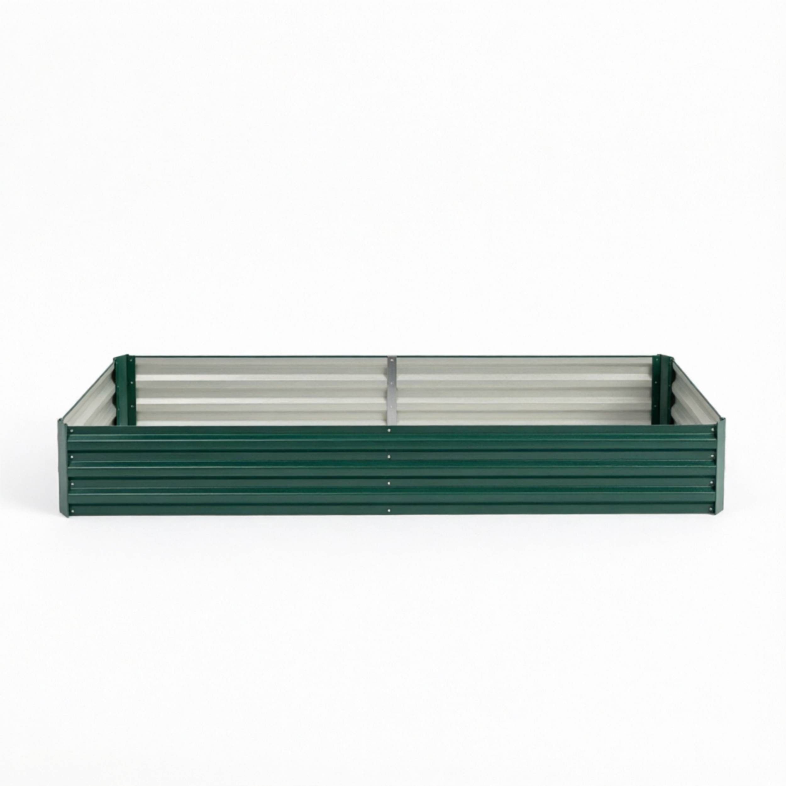 ComfortXL - Potager surélevé acier 241 x 90,5 x 30 cm vert foncé jardin et serre modulable - ComfortXL Outdoor Living - Image 5