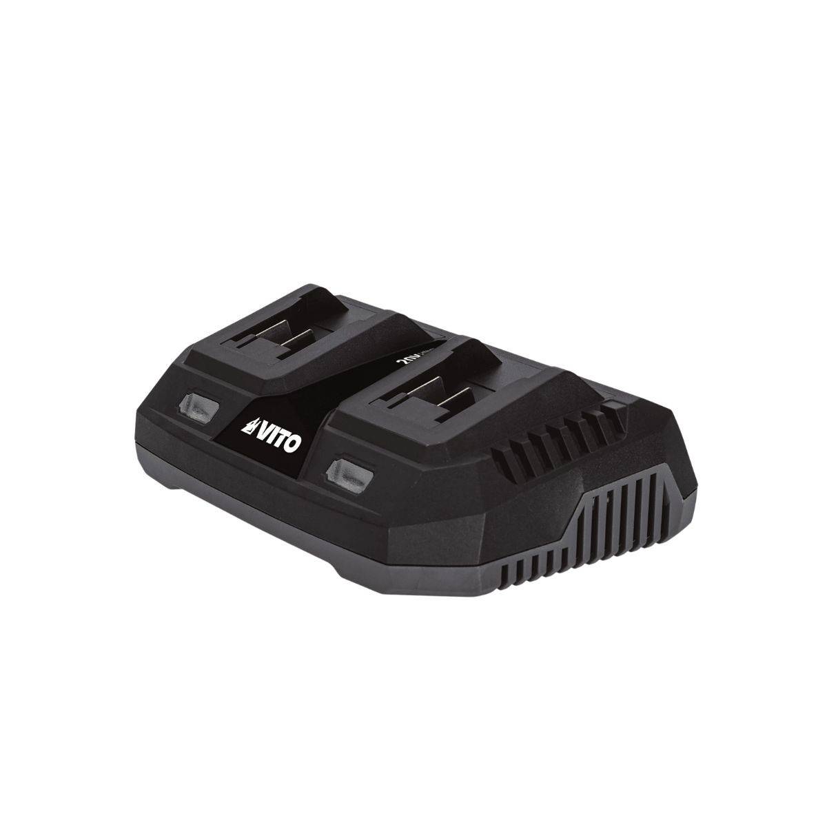 Tondeuse à gazon 20V + 2 Batteries lithium 3.0Ah + Chargeur double Gazon 300m2 - Bac 30L VITO - Image 6