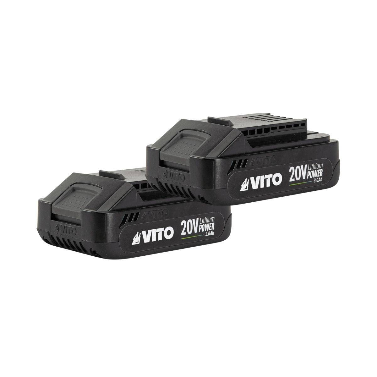 Tondeuse à gazon 20V + 2 Batteries lithium 3.0Ah + Chargeur double Gazon 300m2 - Bac 30L VITO - Image 7