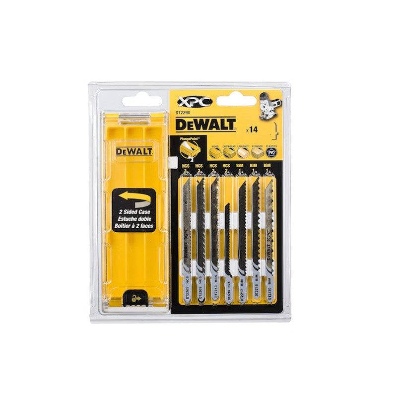 Coffret plastique de 14 lames DEWALT DT2298-QZ XPC HCS bi-métal pour bois + 1 boîte de rangement Dewalt - Image 3