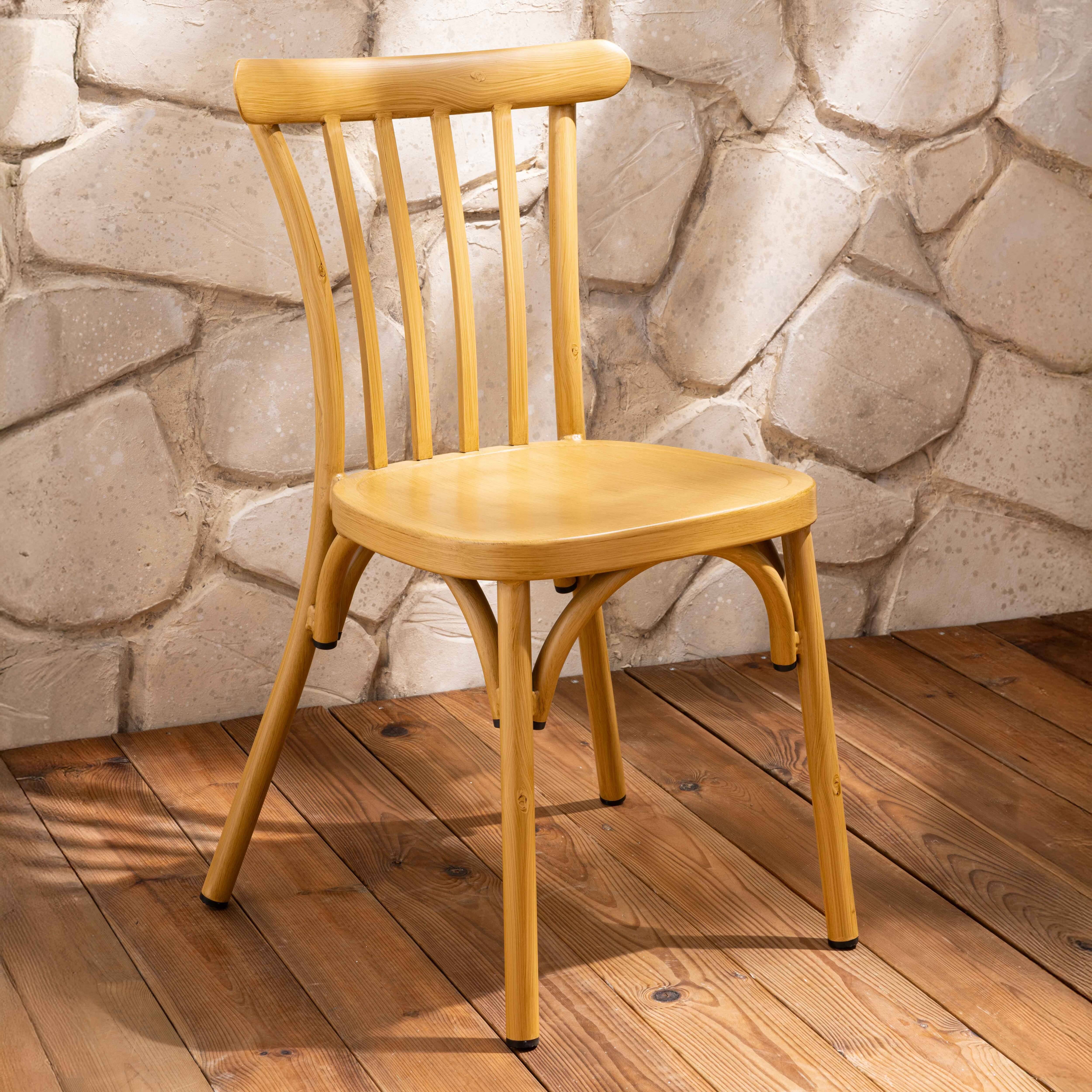 Oviala - Chaise de terrasse en aluminium bois Braga - Oviala - Image 2