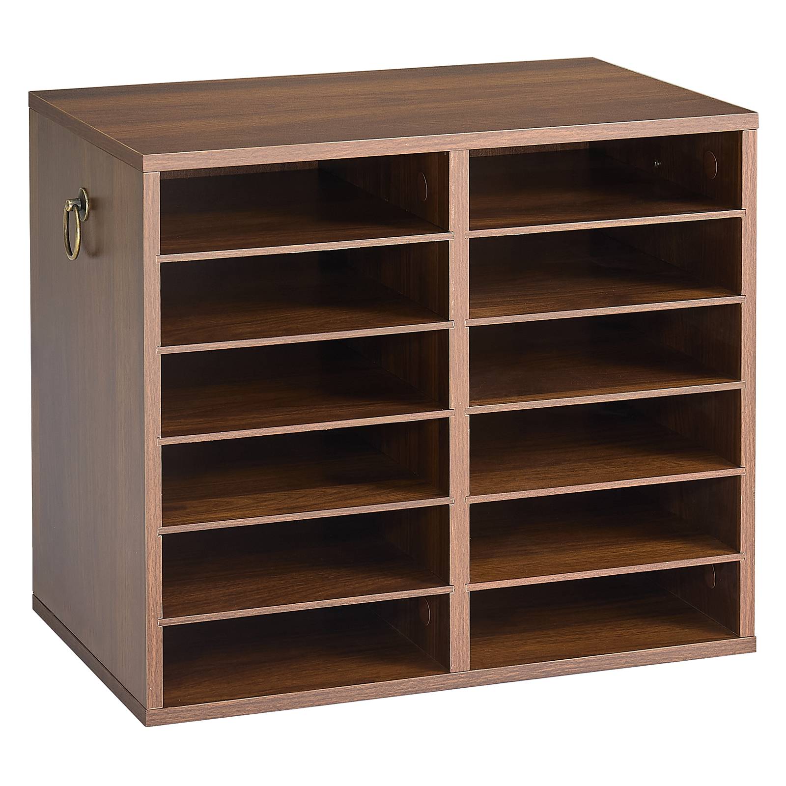 Vevor - VEVOR trieur de documents en bois, 12 compartiments, étagères réglables, pour dossiers A4, papiers, magazines et courriers
