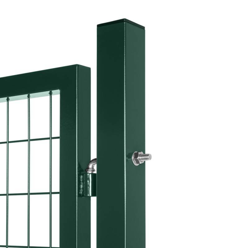 Portillon grillagé en acier galvanisé maille 100 x 50 L 1m20 x 1m00 Vert - Easy Clôture - Image 3