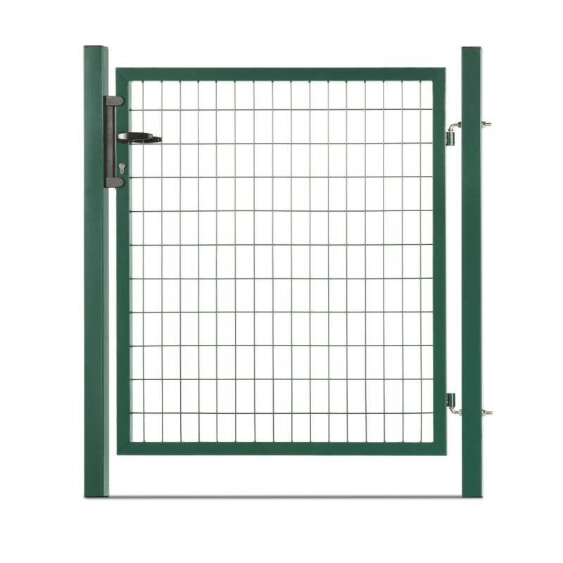 Portillon grillagé en acier galvanisé maille 100 x 50 L 1m20 x 1m00 Vert - Easy Clôture - Image 1