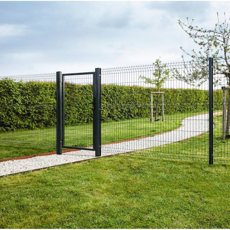 Portillon grillagé en acier galvanisé maille 100 x 50 L 1m20 x 1m00 Vert - Easy Clôture - Image 5