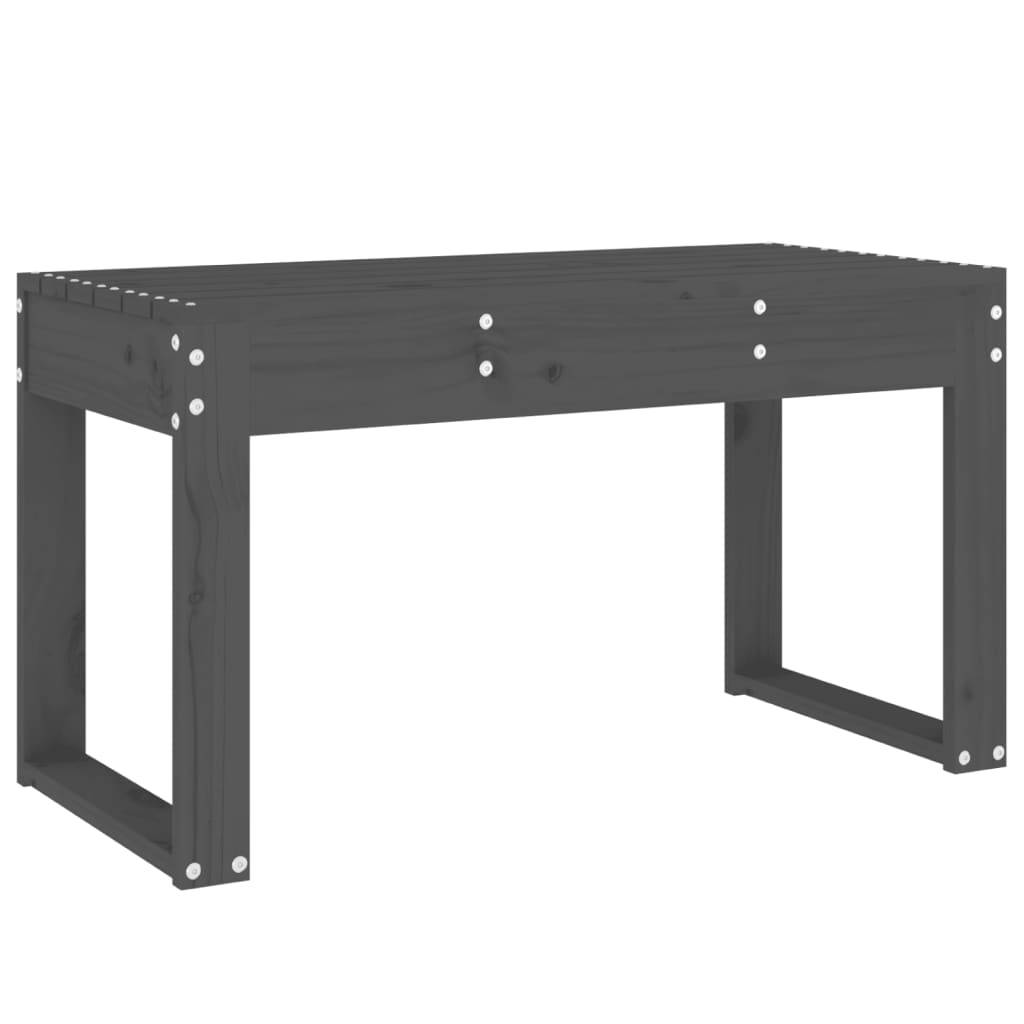 Maison Chic - Banc de jardin - Banc d'extérieur - Banquette gris 80x38x45 cm bois massif de pin - Image 1