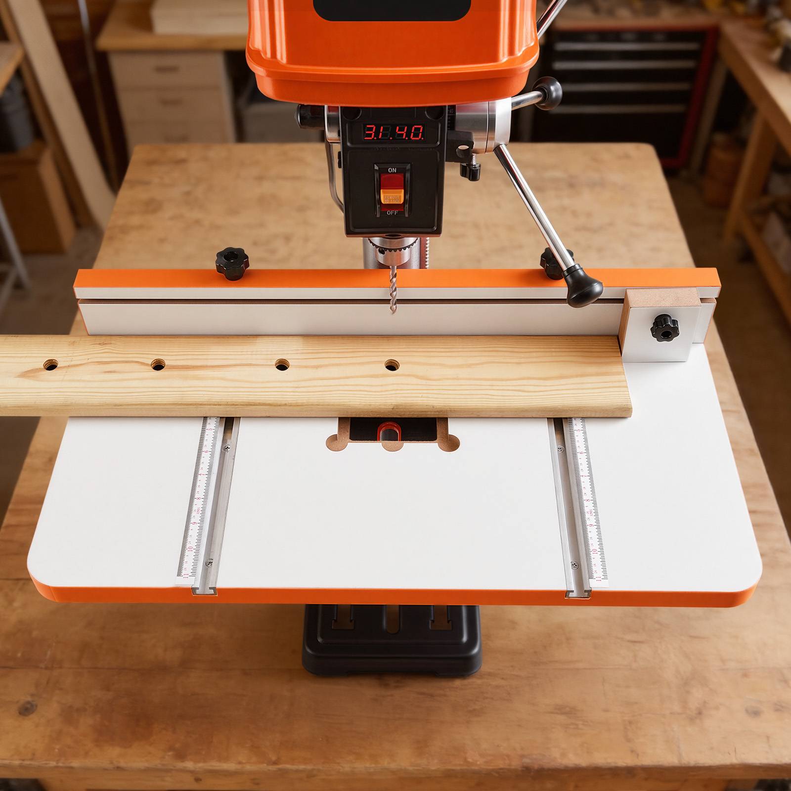 Vevor - VEVOR Table pour Perceuse à Colonne Perçage 605x300 mm Butée et Guide Réglables - Image 8