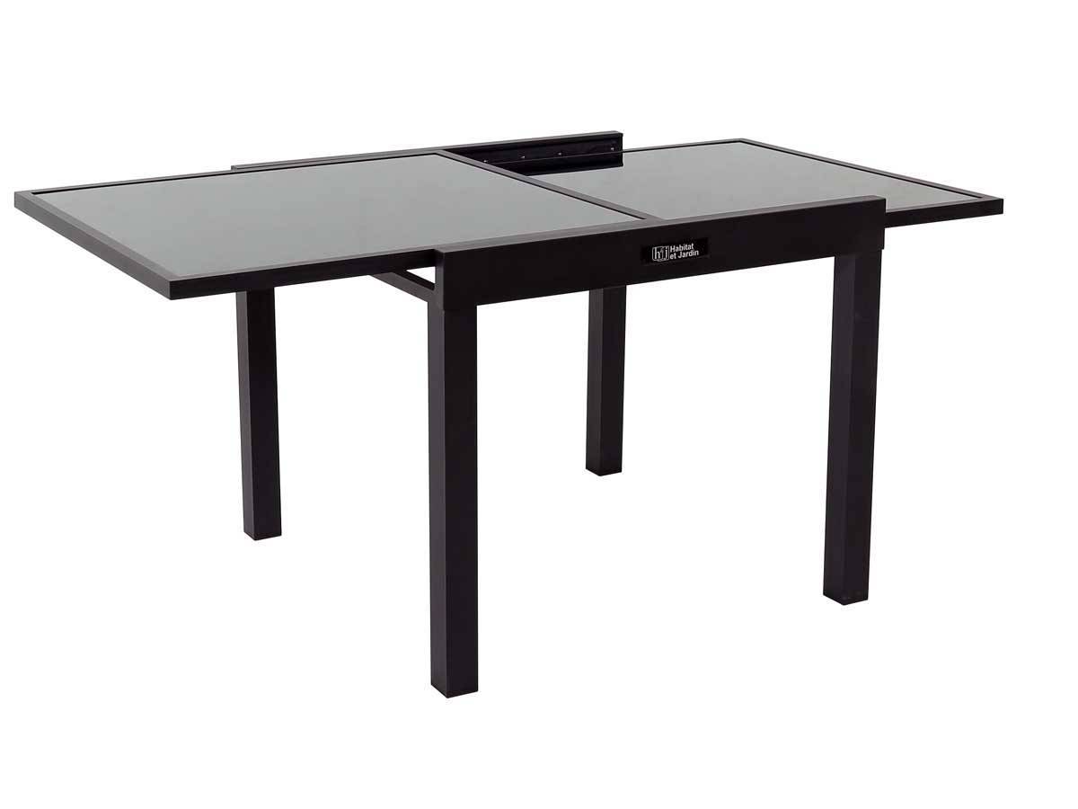 Habitat Et Jardin - Salon De Jardin Extensible 90/180 "porto 8" - Phoenix - Noir - 1 Table + 8 Fauteuils -habitat Et Jardin - Image 3