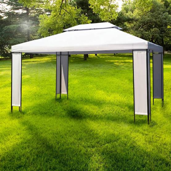 ComfortXL - Chapiteau de Jardin Acier et Polyester pour Réception Protection Solaire 3x4 m Blanc - ComfortXL Outdoor Living - Image 1