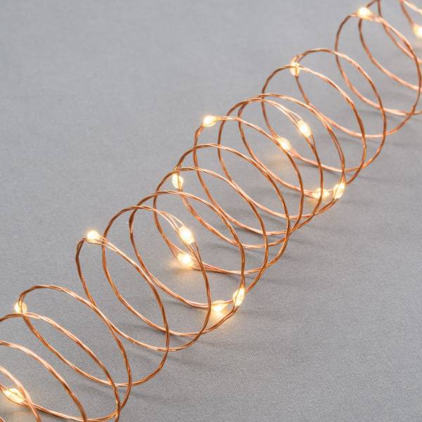 Lotti - Guirlande piles 10M 100 micro led bland chaud dimmable animée télécommande extérieur Lotti - Image 6