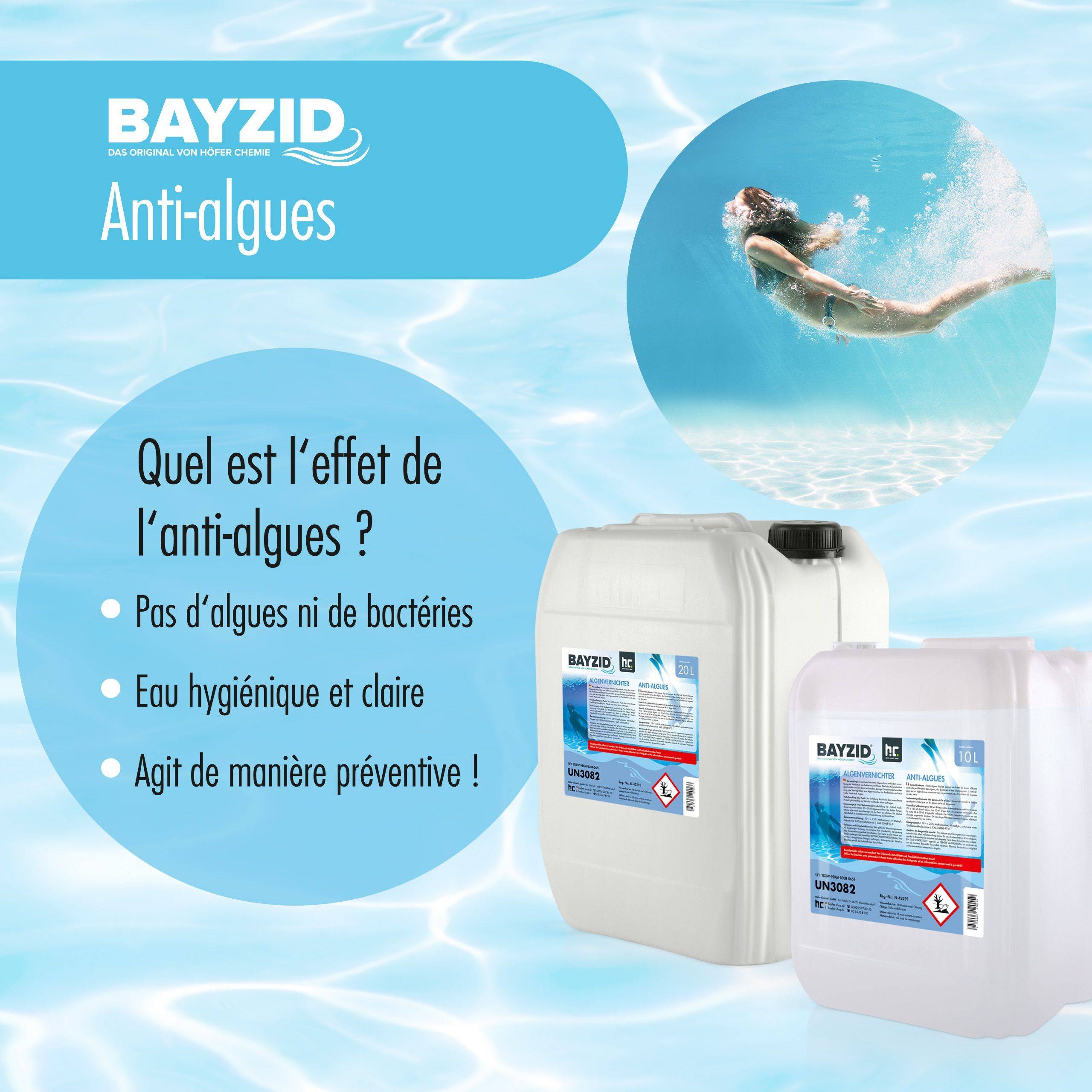 Anti-algues Bayzid® en bidon de 10 L x 2 - Image 2