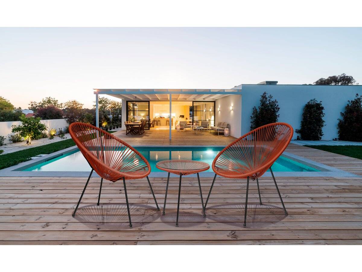 Habitat Et Jardin - Ensemble De Jardin Acapulco  "liana" - 2 Places - Rouge -habitat Et Jardin - Image 2