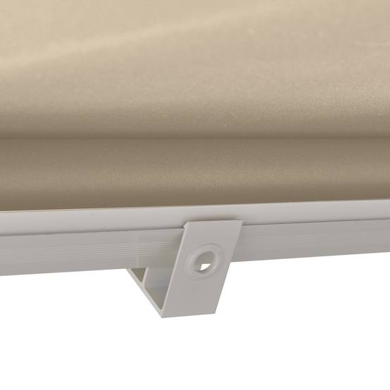 Store banne Manuel Inclinaison réglable Aluminium Polyester imperméabilisé 70L x 180l cm Beige - Image 10