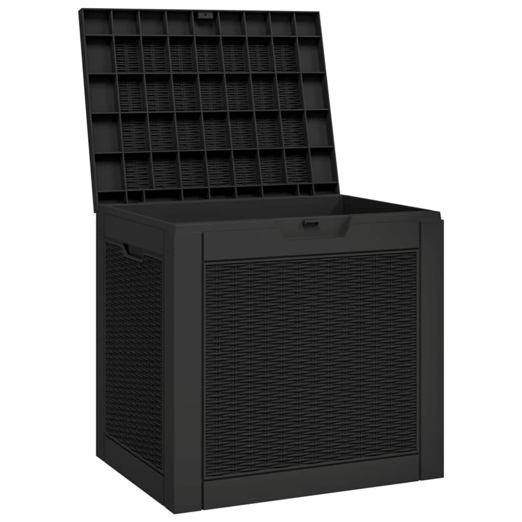 Vidaxl - Boîte de stockage de jardin noir 55,5x43x53 cm polypropylène vidaXL 364178 - Image 5