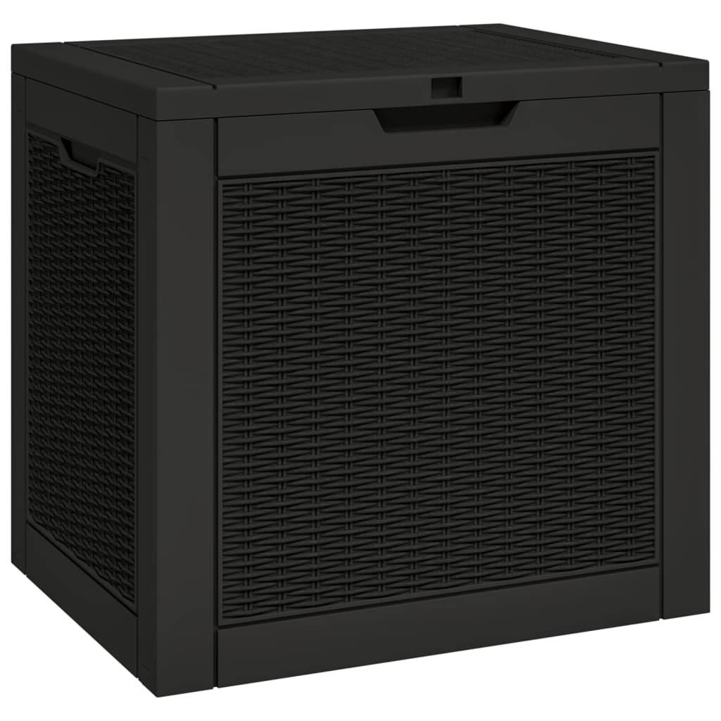Vidaxl - Boîte de stockage de jardin noir 55,5x43x53 cm polypropylène vidaXL 364178 - Image 2