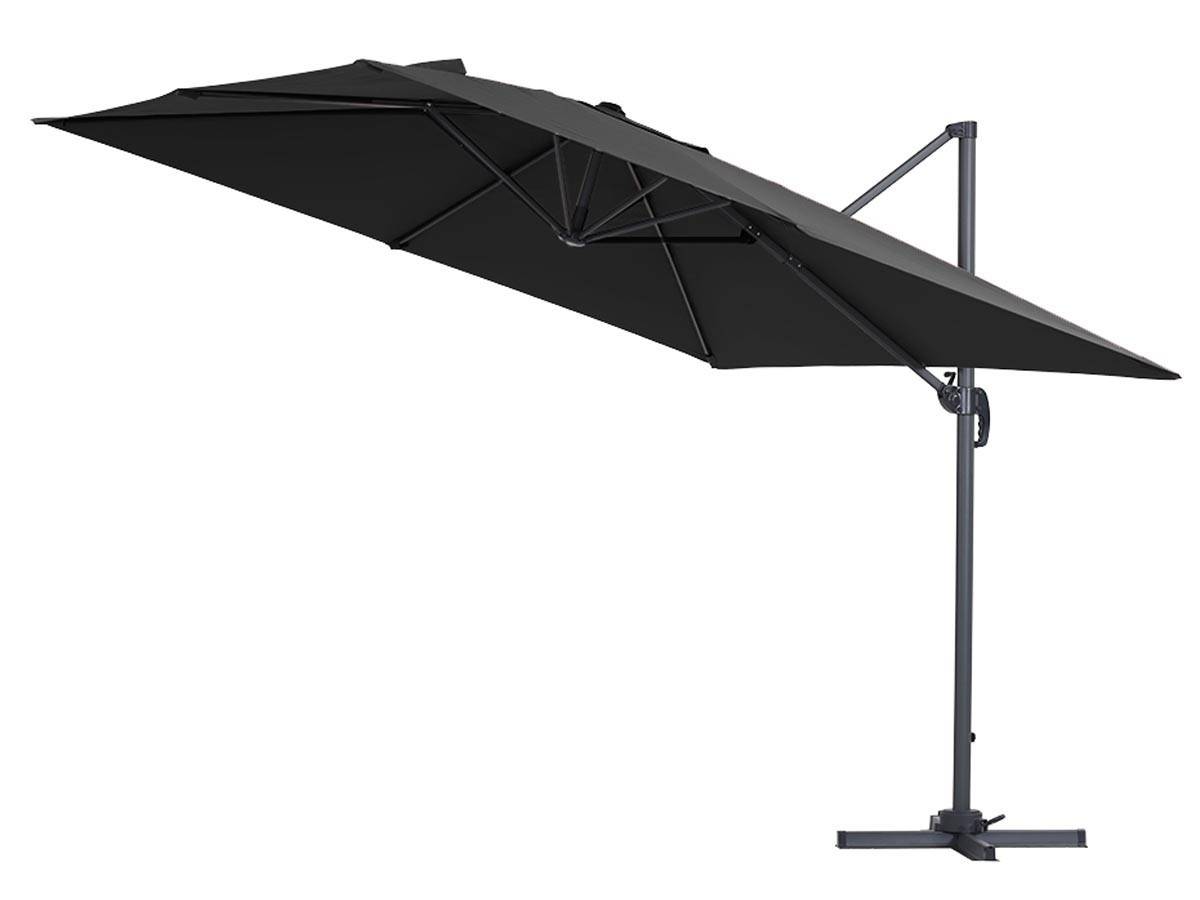Habitat Et Jardin - Parasol Jardin Déporté Alu "sun 3" 3 X 3 M - Noir -habitat Et Jardin - Image 2