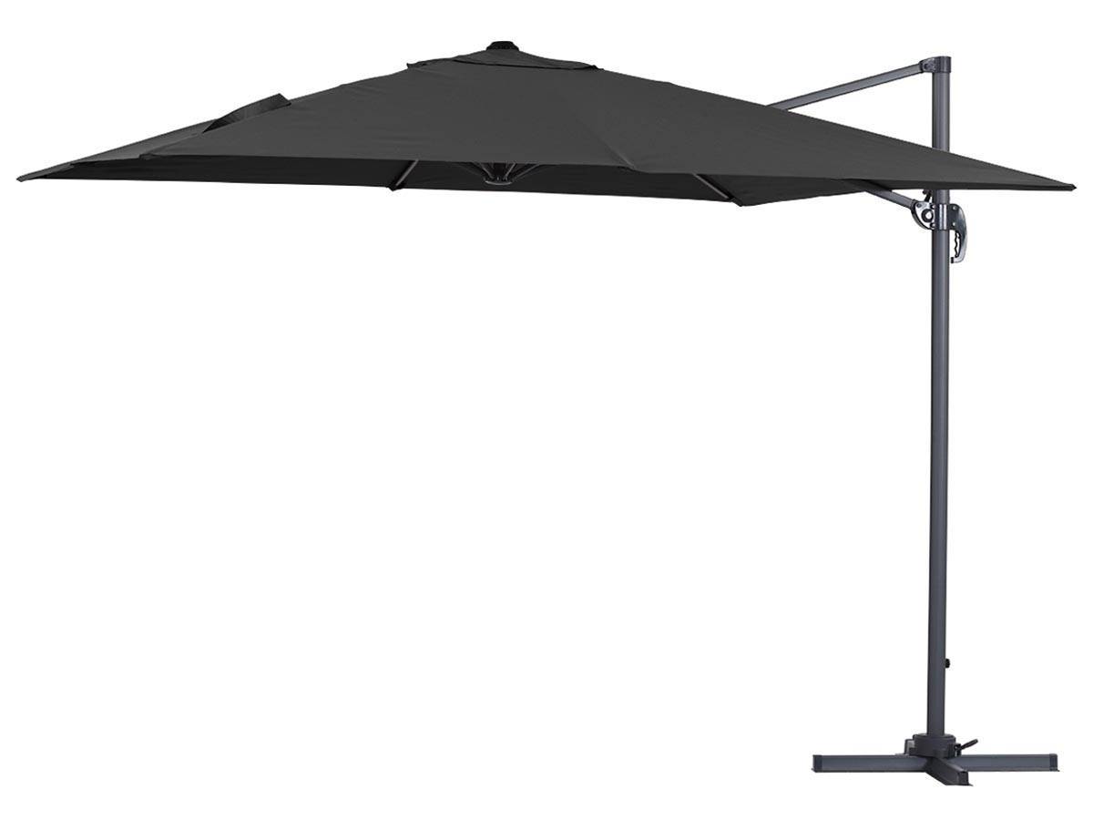 Habitat Et Jardin - Parasol Jardin Déporté Alu "sun 3" 3 X 3 M - Noir -habitat Et Jardin - Image 1