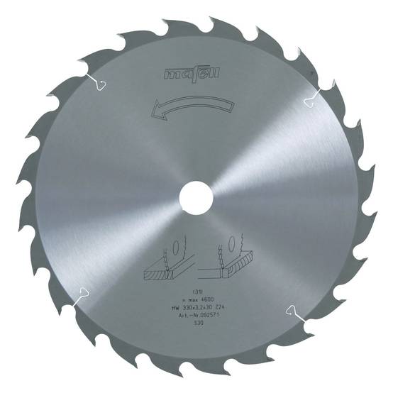 Lame de scie au carbure 330 x 2,2/3,2 x 30 mm, 24 dents - 1 pièce - MAFELL - 092571 - Image 2
