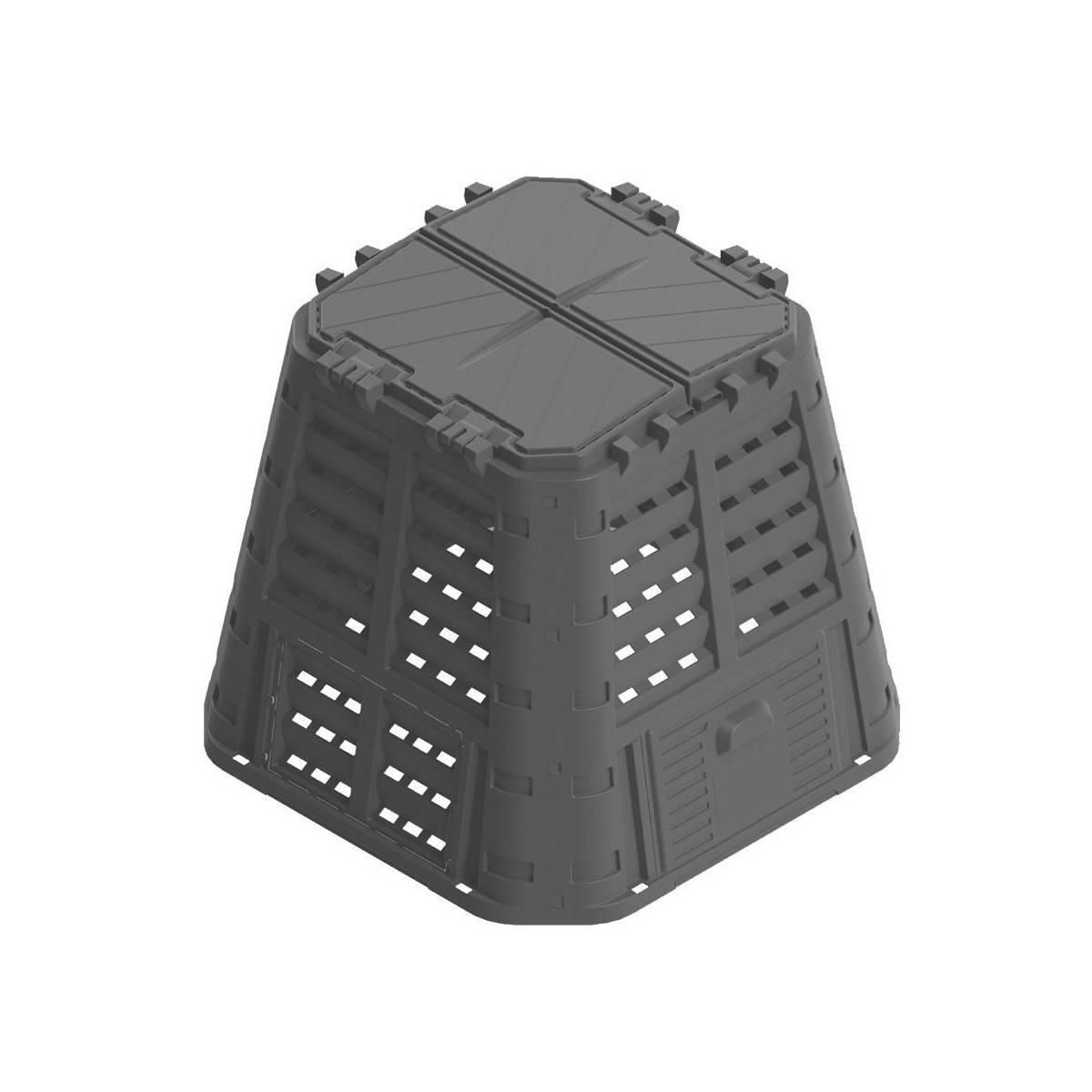Composteur de jardin 740 Litres 93,3 X 93,3 X H113 cm KOMPOBOX BRIXO - Image 1