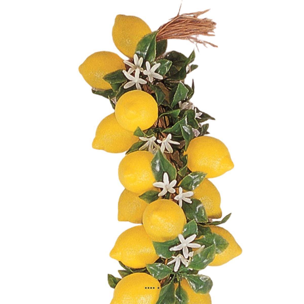 Artificielles - Grappe de 20 citrons artificiels en Plastique soufflé L 50 cm - Image 3