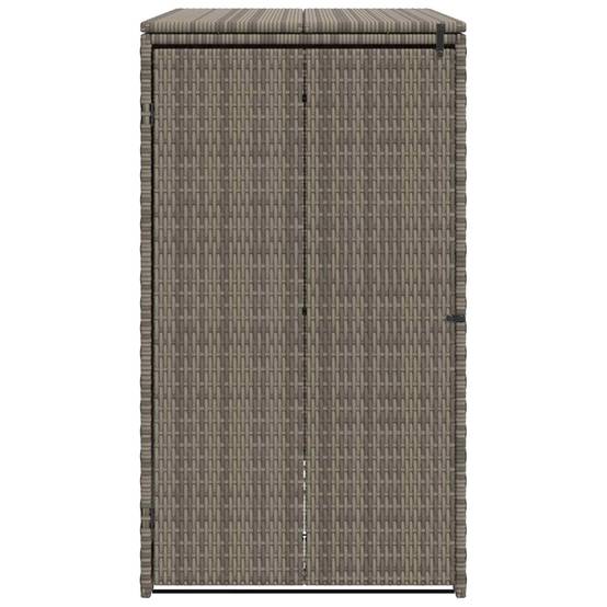 Cache-poubelle polyéthylène gris 65 x 80 x 115 cm - PANGIVO - Image 5