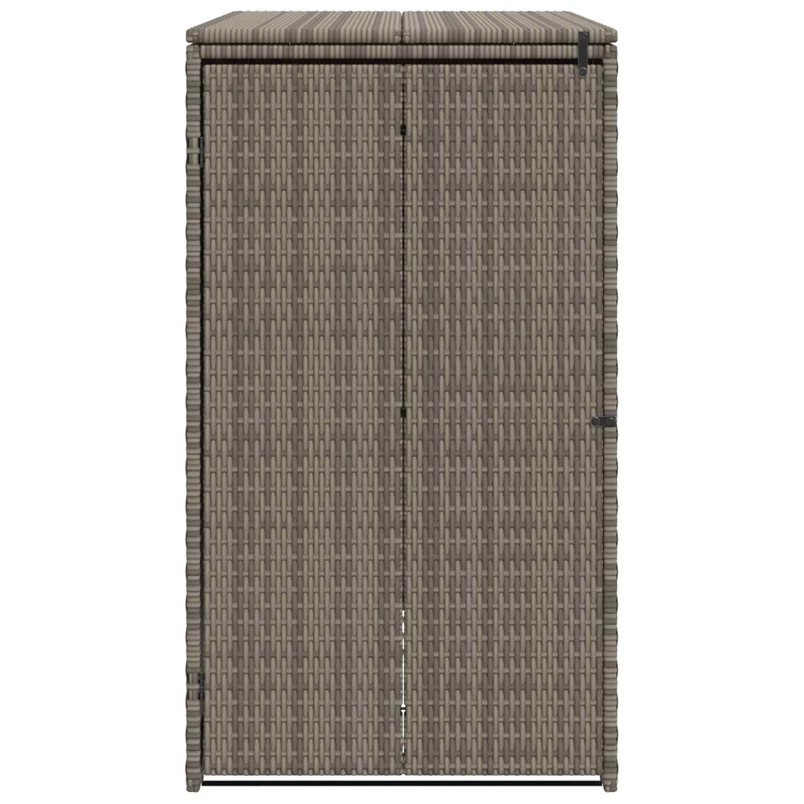 Cache-poubelle polyéthylène gris 65 x 80 x 115 cm - PANGIVO - Image 5