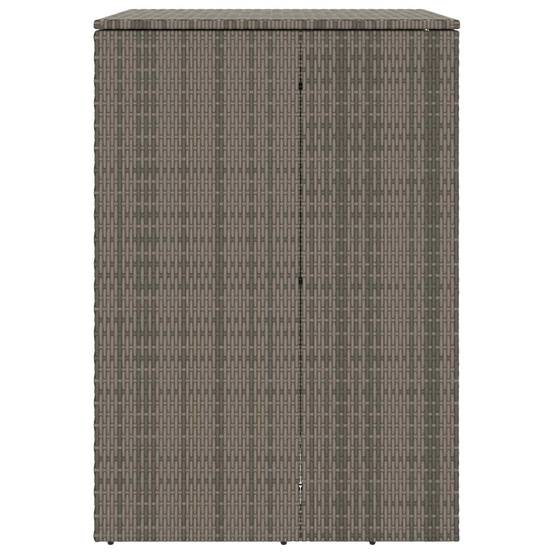 Cache-poubelle polyéthylène gris 65 x 80 x 115 cm - PANGIVO - Image 6