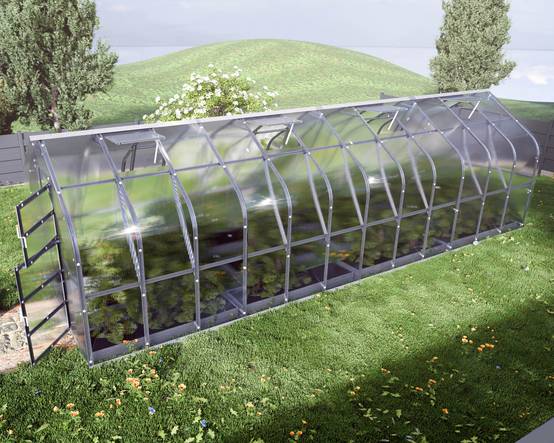 KLASIKA GREENHOUSES - Serre de jardin polycarbonate 2,5 x 8 m (20 m²) 6 mm 4 volets automatiques - Klasika - Image 2