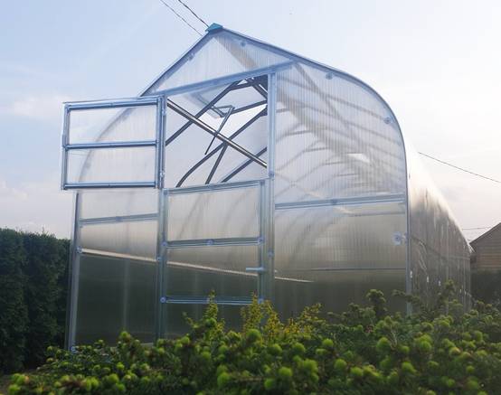 KLASIKA GREENHOUSES - Serre de jardin polycarbonate 2,5 x 8 m (20 m²) 6 mm 4 volets automatiques - Klasika - Image 7