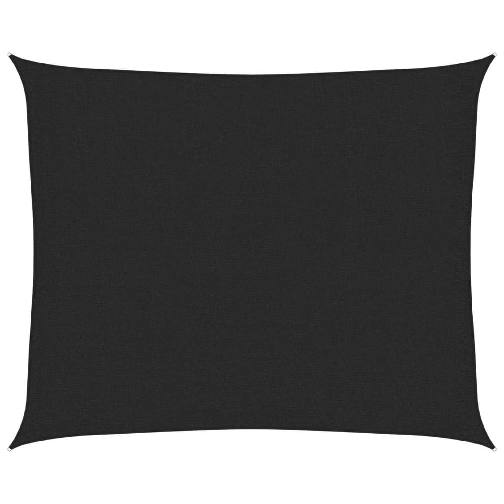 Voile d'ombrage PEHD noir 2,5 x 3 m 160 g/m² - PANGIVO - Image 1