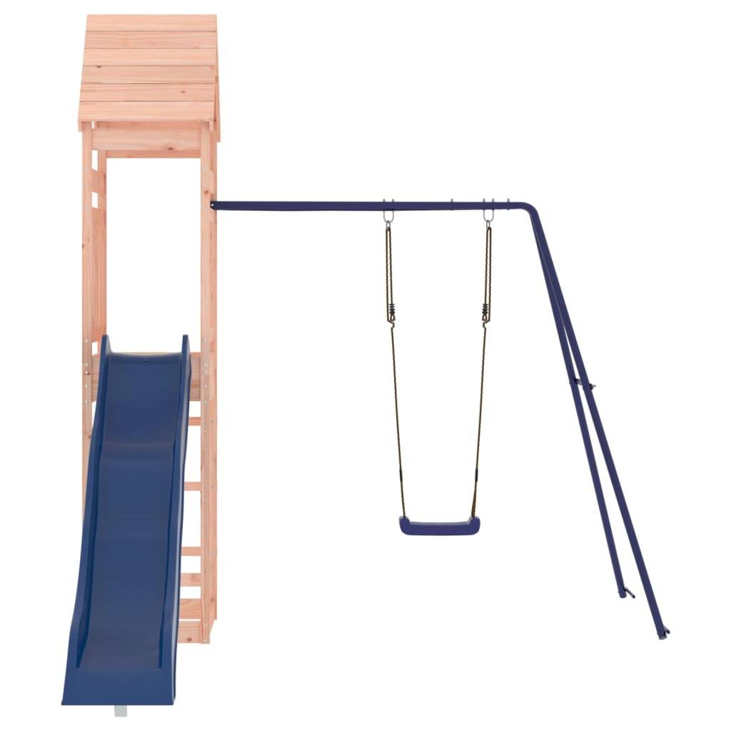 Helloshop26 - Aire de jeux d'extérieur balançoires toboggan portiques robuste jeux jardin 245 x 373 x 264 cm bois massif de douglas - Image 4