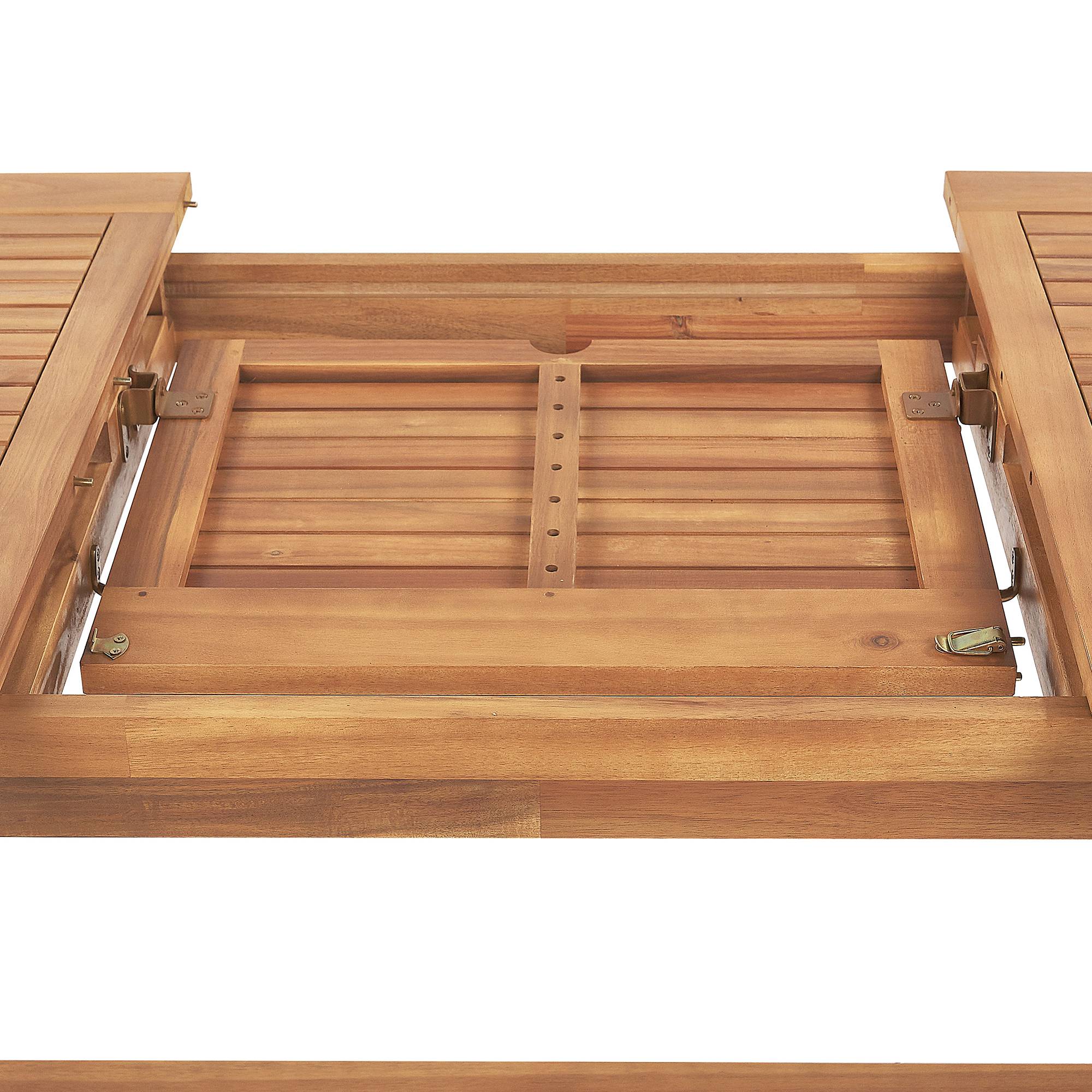 Beliani - Set de Jardin Salle à Manger Extérieure en Bois d\'Acacia Foncé Table Extensible et 6 Chaises Pliantes pour Style Rustique et Toscane - Image 6