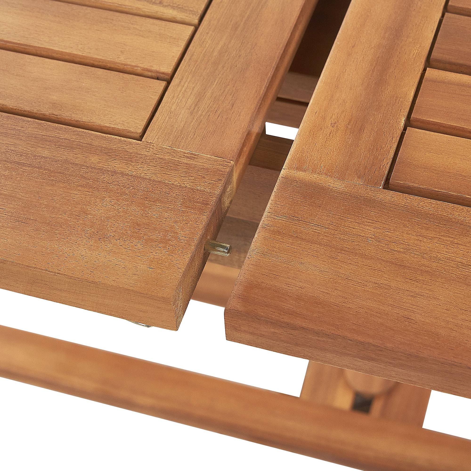 Beliani - Set de Jardin Salle à Manger Extérieure en Bois d\'Acacia Foncé Table Extensible et 6 Chaises Pliantes pour Style Rustique et Toscane - Image 7